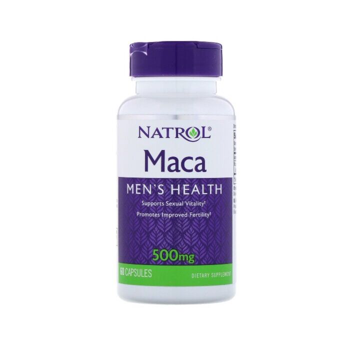 Вітамины для чоловіків Natrol Maca Extract 500mg - 60 кап