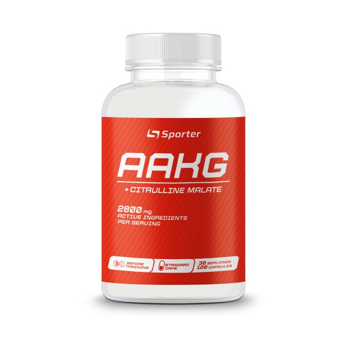 Аргинин Sporter AAKG + Citrulline Malate - 120 капс