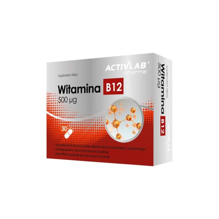 Вітамин B ActivLab Vitamina B12 500 mg 30 caps (exp 09/2022)