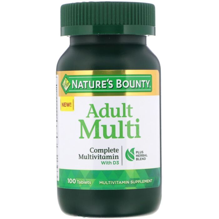 Мультивитаминный комплекс Nature's Bounty Adult Multi Complete Multivitamin with D3 100 Tablets
