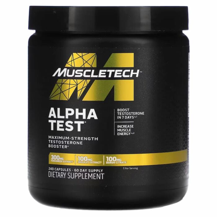 Комплексний засіб для підвищення тестостерону MuscleTech Alpha Test - 240 caps
