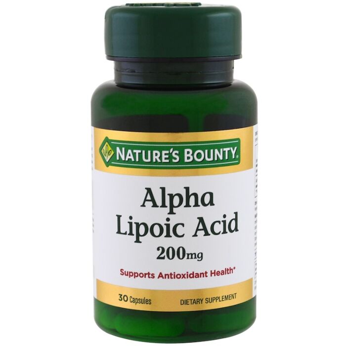 Антиоксиданты Nature's Bounty Alpha Lipoic Acid, 200 mg, 30 Capsules