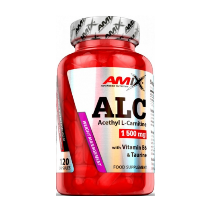 Л-Карнитин Amix ALC - with Taurine & Vitamin B6 - 120 капс