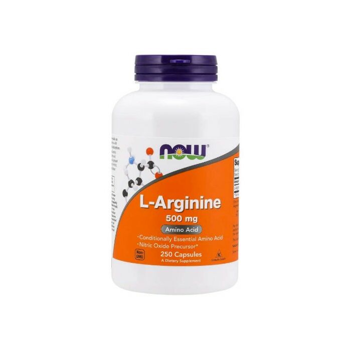 Аргинин NOW Arginine 500 mg 250 капс