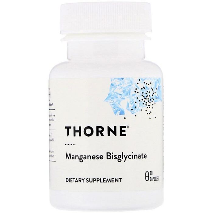 Спеціальна добавка Thorne Research Manganese Bisglycinate, 15мг, 60 капсул