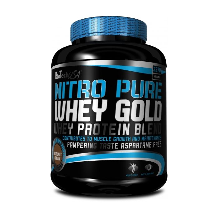 Сывороточный протеин BioTech USA Nitro Pure Whey Gold 2270 грамм