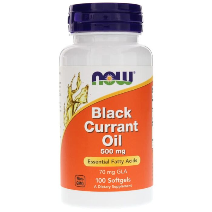 Омега жиры NOW Black Currant Oil 500 mg 100 капсул