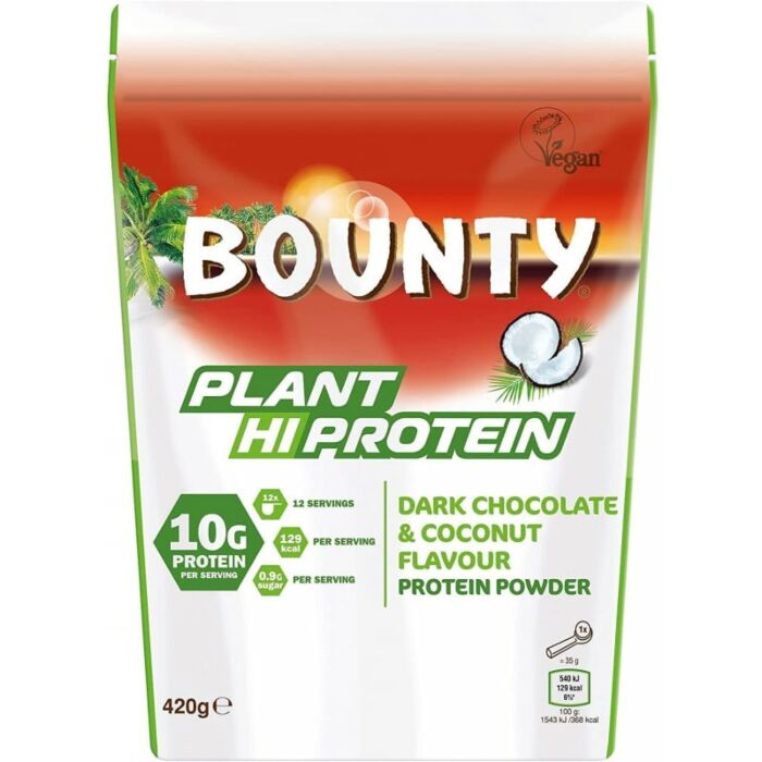 Соевый протеин, Гороховый протеин, Рисовый протеин, Растительный протеин  Protein Powder Dark Chocolate & Coconut - 420g
