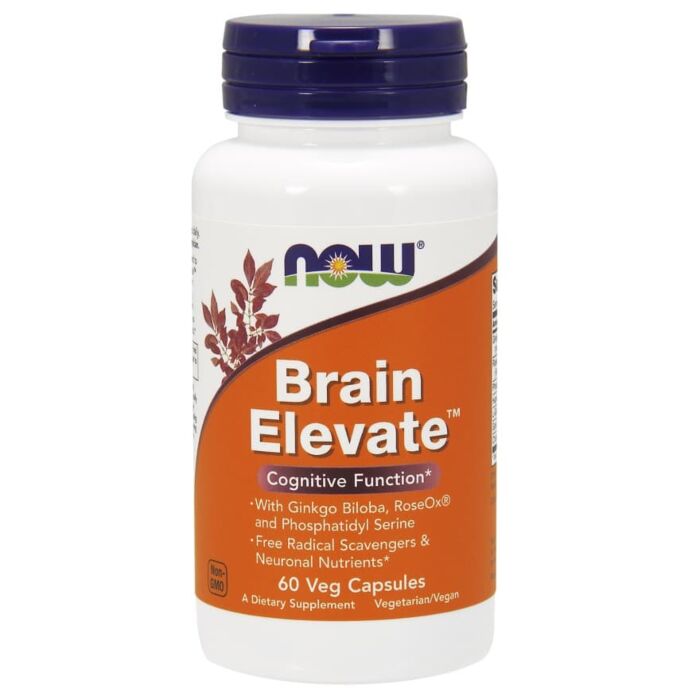 Ноотропний комплекс NOW Brain Elevate Formula 60 Veg capsules