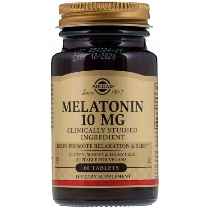 Solgar Melatonin 10 mg, 60 tabl