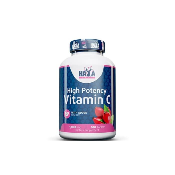 Витамин С Haya Labs High Potency Vitamin C 1000mg with rose hips - 100 таб