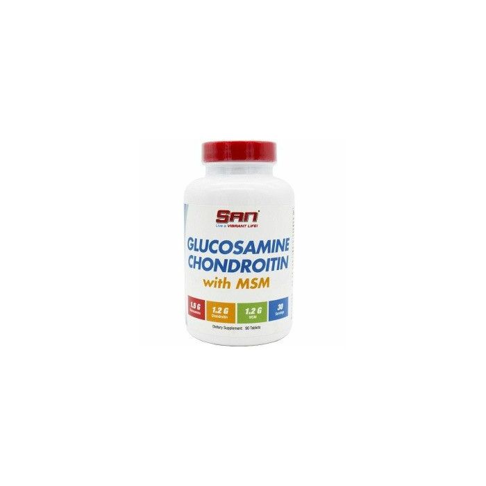 Комплекс для суставов и связок SAN Glucosamine & Chondroitin & MSM 90 табл