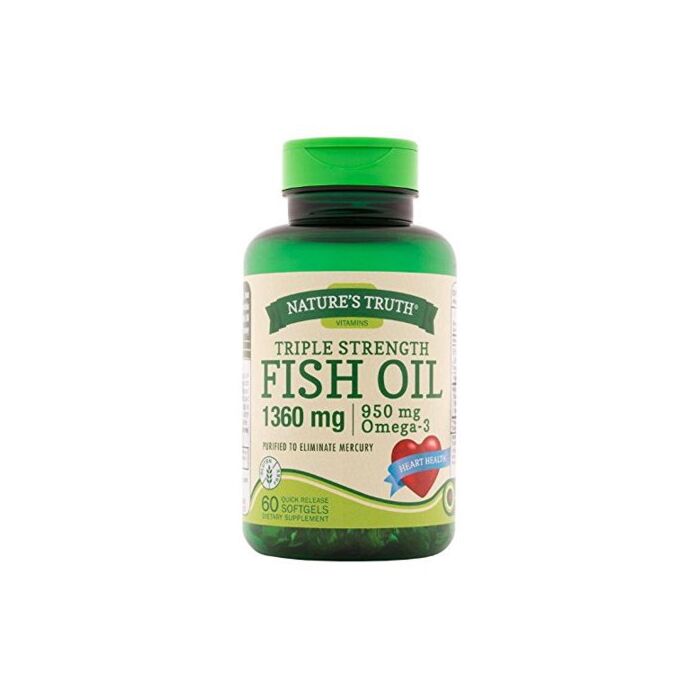 Nature's Truth® Triple Strength Fish Oil 1360 mg Omega-3 950 mg - 60 caps