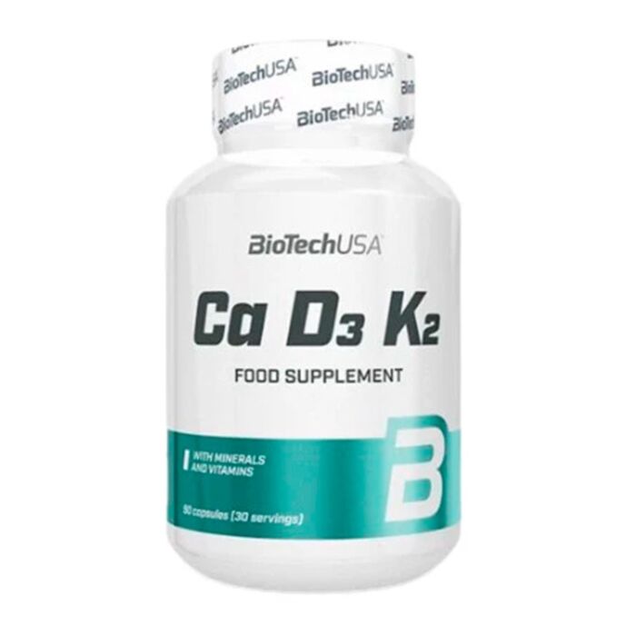 Кальций BioTech USA Ca-D3-K2 90 capsules