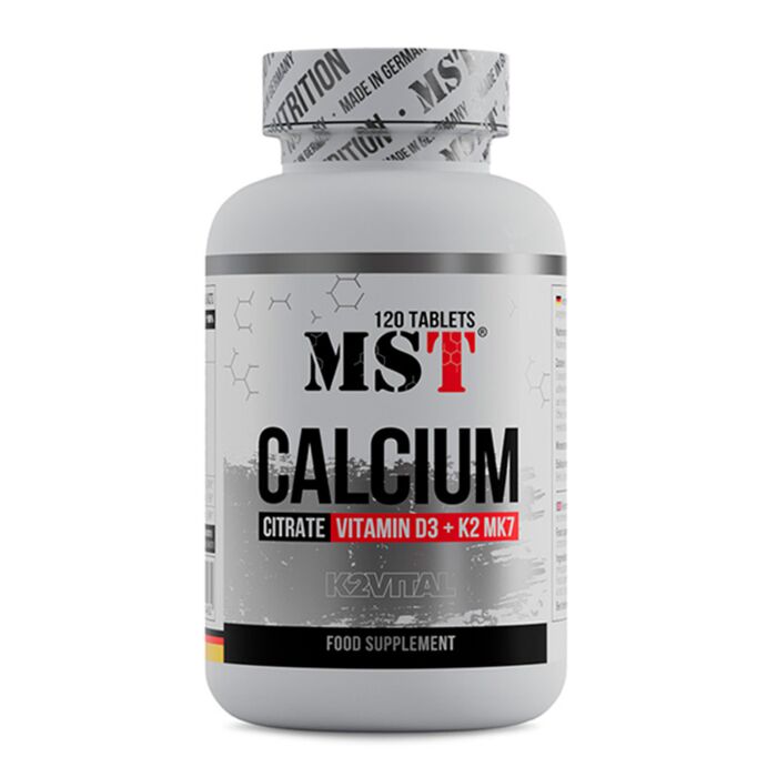 Мультивитаминный комплекс MST  Calcium citrate Vitamin D3 + K2 MK7 120 tablets