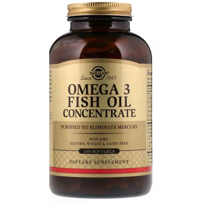 Solgar Omega 3 Fish Oil Concentrate, 240 softgels
