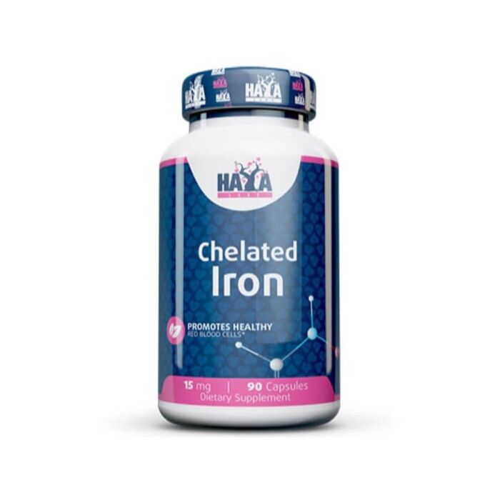 Минералы Haya Labs Chelated Iron 15 mg 90 capsules