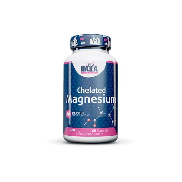Магний Haya Labs Chelated Magnesium 200 mg 60 capsules