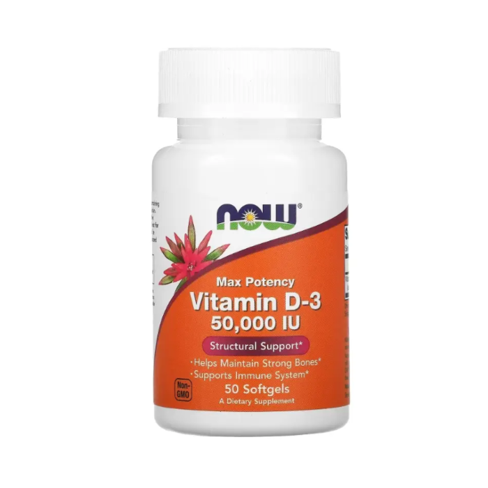 Витамин D NOW D-3 50000 IU 50 капс