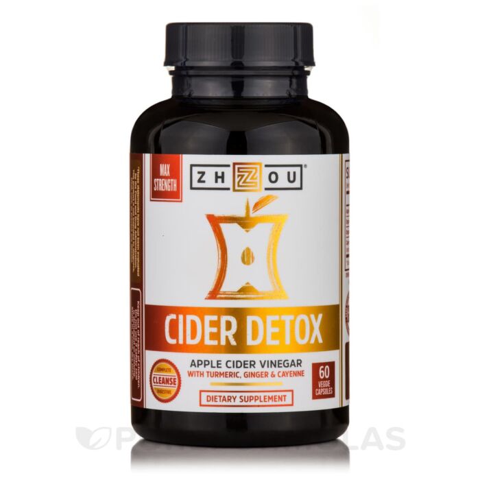 Для здоров'я шлунка  Zhou Nutrition, Cider Detox 60 Veggie Capsules