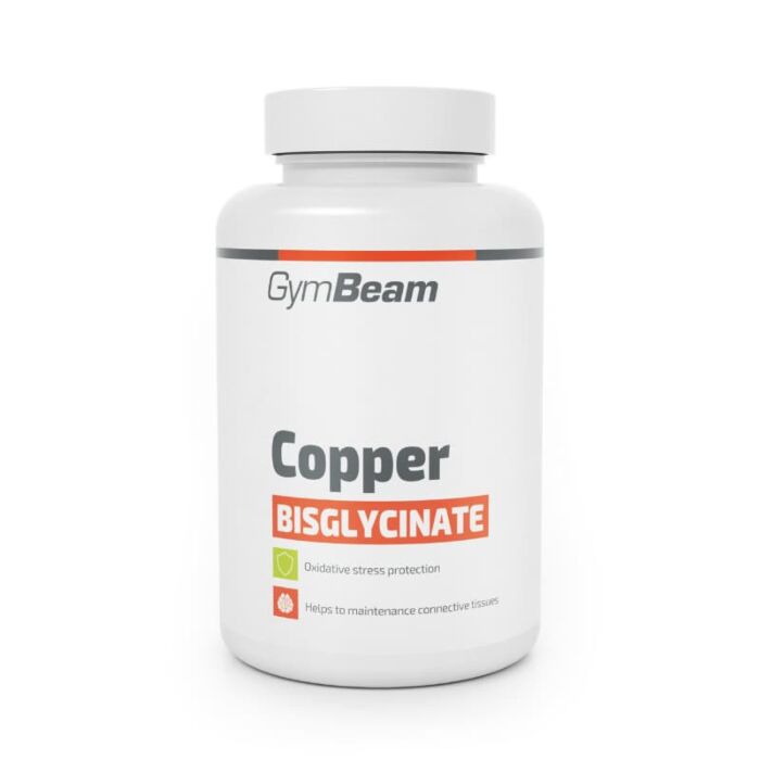 Минералы GymBeam Copper Bisglycinate, 120 caps