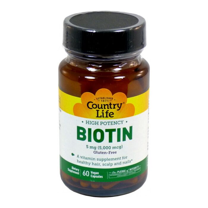 Біотин Country Life Biotin 5000 мкг 60 капс