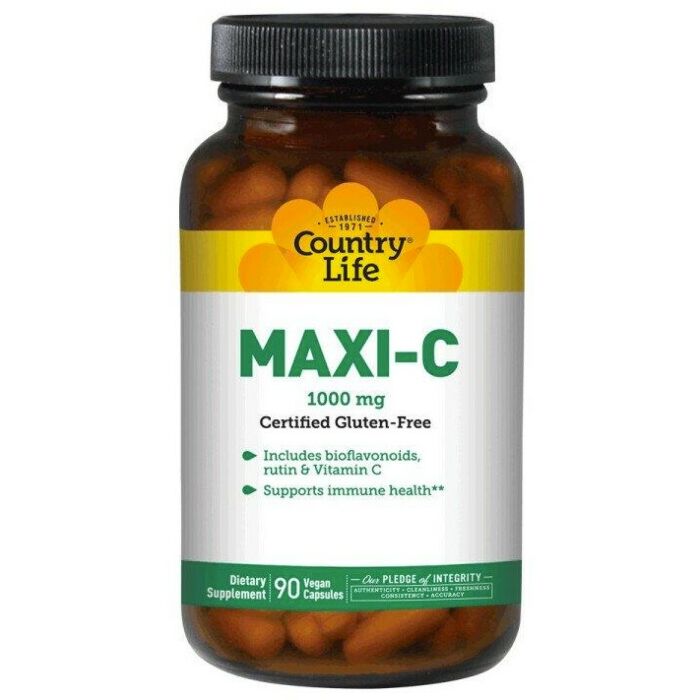 Вітамин С Country Life Maxi-C Caps 1000 мг 90 капс