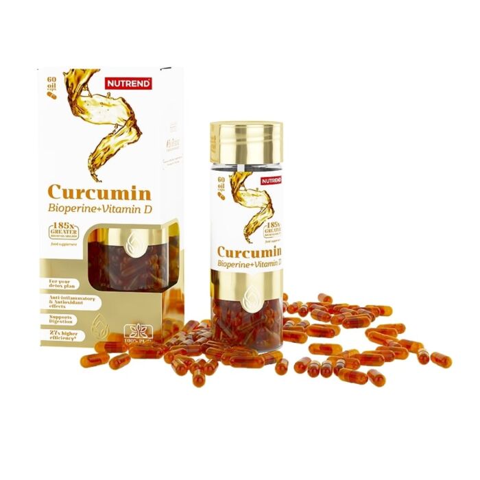 Вітамин D NUTREND CURCUMIN + BIOPERINE + VITAMIN D - 60 caps