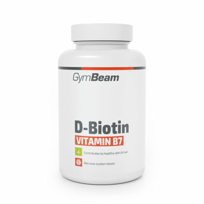 Биотин GymBeam D-Biotin Vitamin B7 - 90 caps