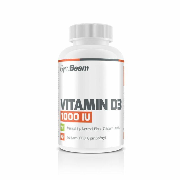 Витамин D GymBeam Vitamin D3 1000 iu 120 softgels