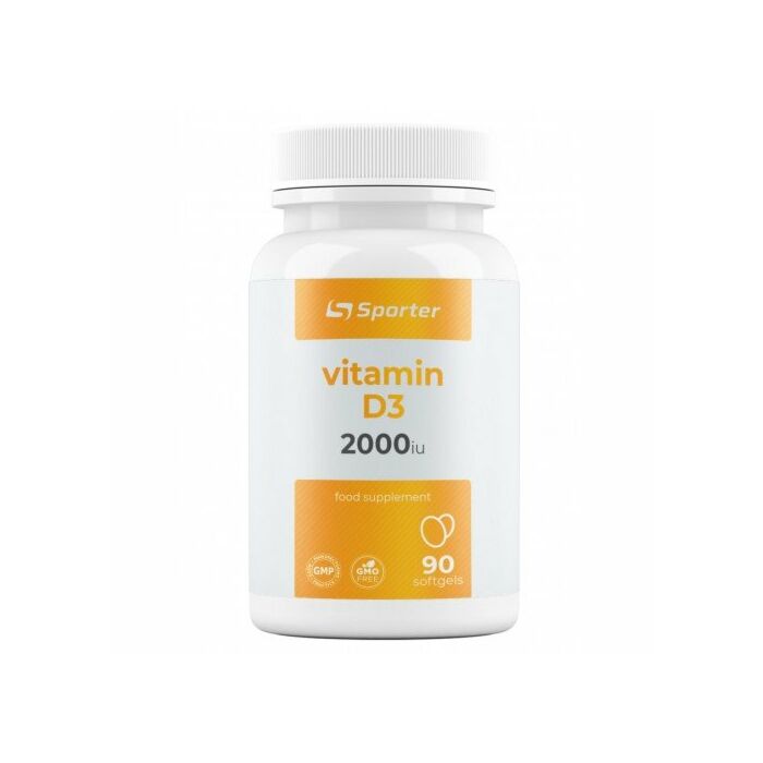 Вітамин D Sporter Vitamin D3, 2000 ME - 90 softgels
