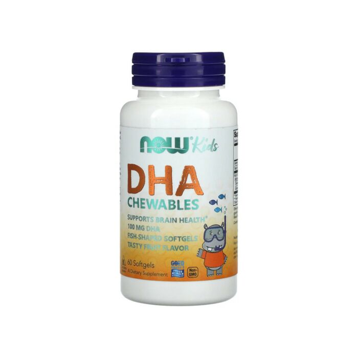 Вітамины для дітей NOW Kid`s DHA  60 табл
