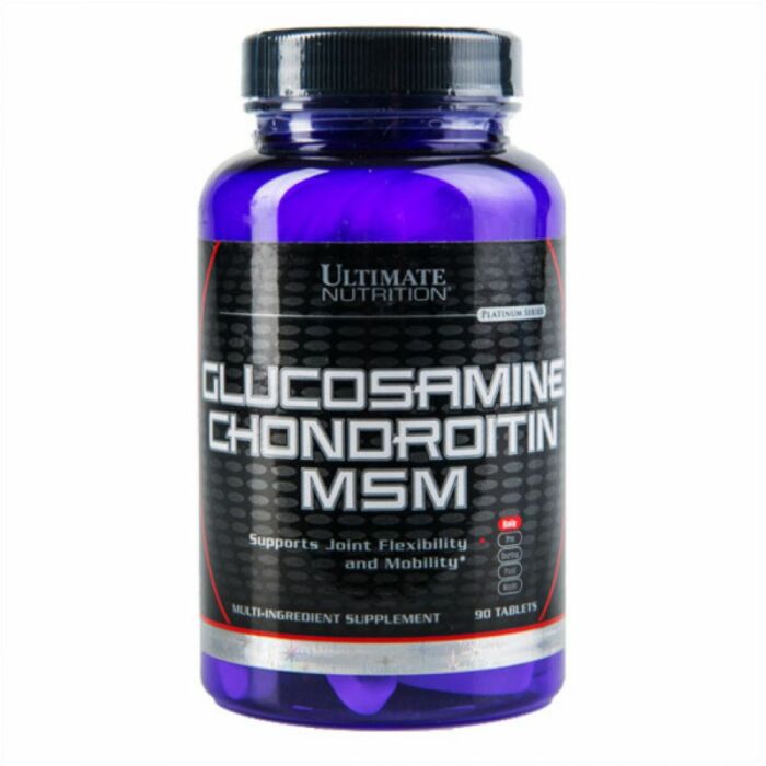 Комплекс для суставов и связок Ultimate Nutrition Glucosamine & Chondroitin & MSM 90 табл