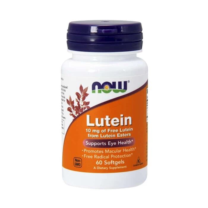 Для зрения NOW Lutein (Esters) 10 mg 60 soft gels