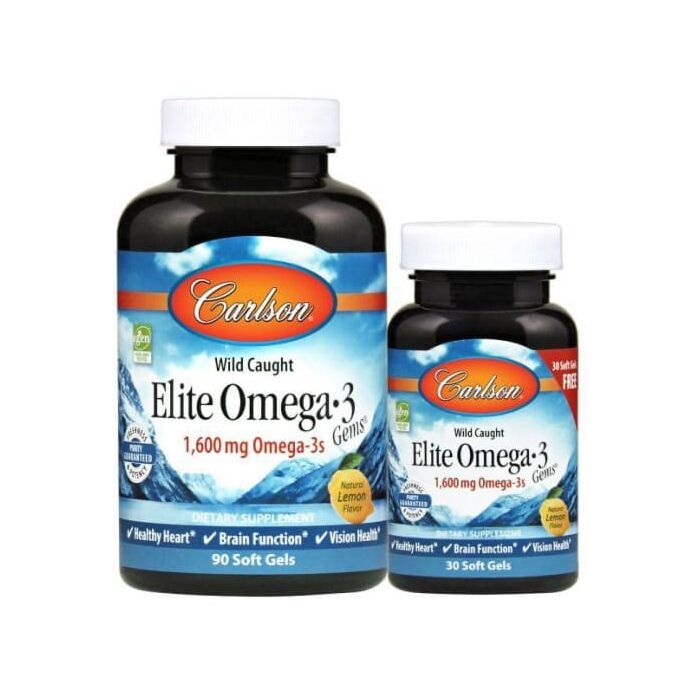 Омега жиры  Elite Omega-3 Gems 1600 мг - 90 + 30 caps