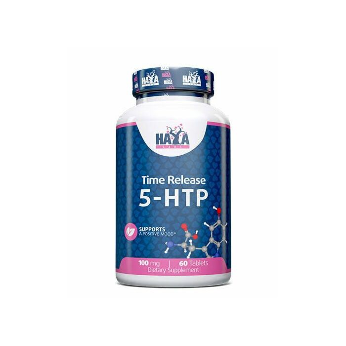 5-HTP (Гидрокситриптофан) Haya Labs 5-HTP Time Release 100 mg - 60 таб