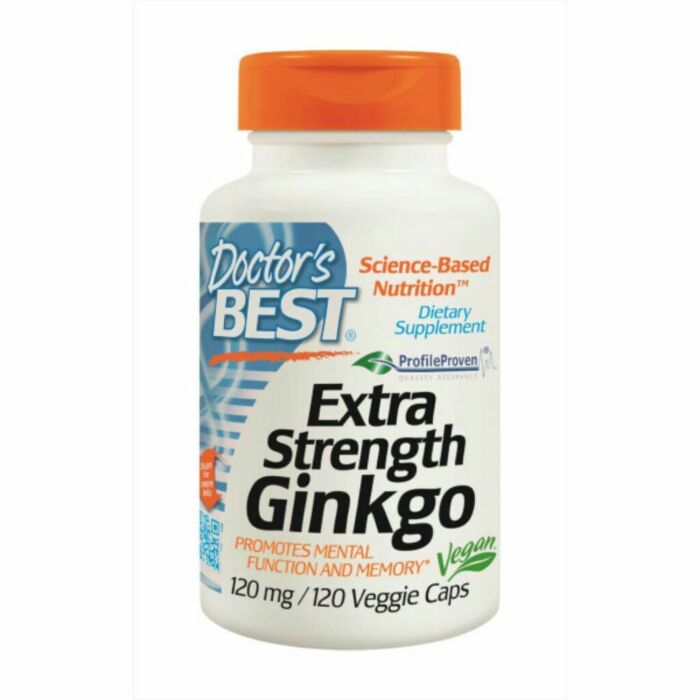 Ноотропний комплекс Doctor's Best Extra Strength Ginkgo, 120 мг, 120 капс