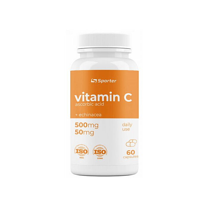 Вітамин С Sporter Vitamin C + Echinacea - 60 капсул