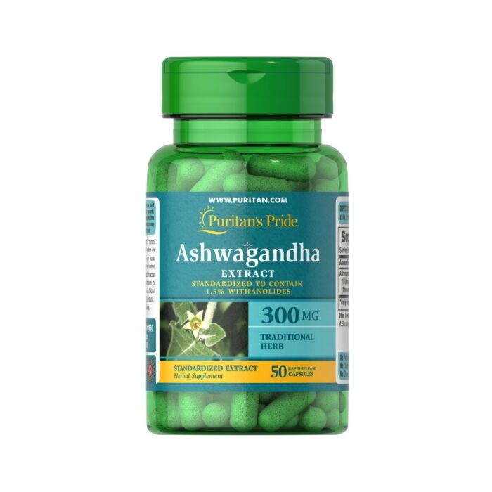 Puritans Pride Ashwagandha Standardized Extract 300 mg - 50 caps