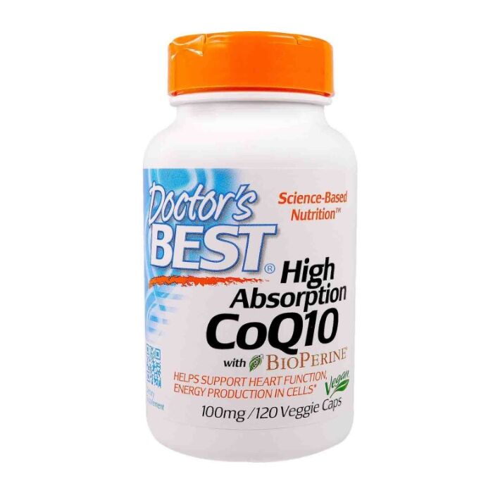 Антиоксиданты Doctor's Best High Absorption CoQ10 with BioPerine, 100 mg, 120 Veggie Caps