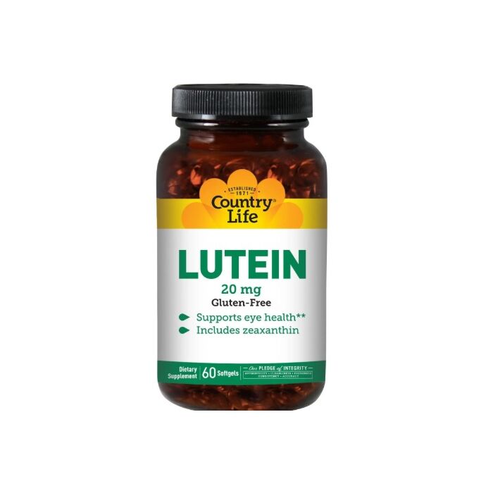 Country Life Lutein 20 мг 60 капсул