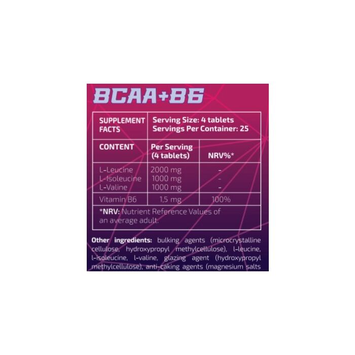 БЦАА 10x Nutrition BCAA + B6 - 100 tabs