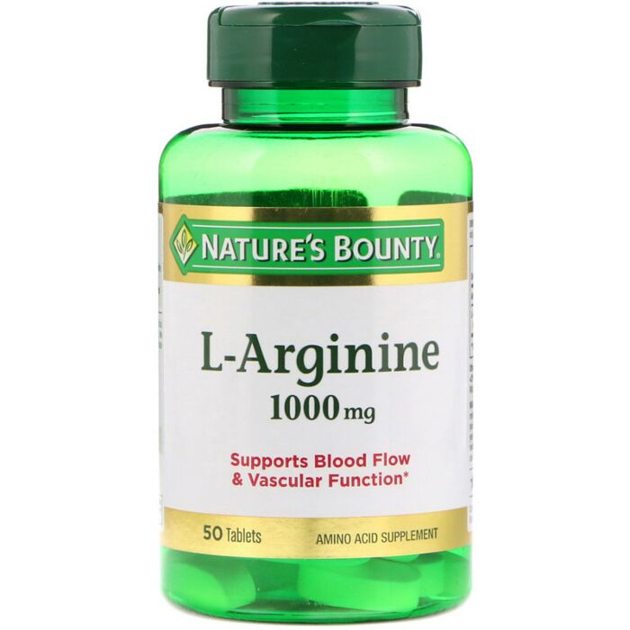 Аргинин Nature's Bounty L-Arginine, 1,000 mg, 50 Tablets