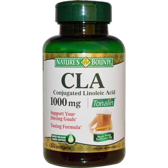 Конъюгированная линолевая кислота Nature's Bounty CLA, Conjugated Linoleic Acid, 1000 mg, 50 Softgels