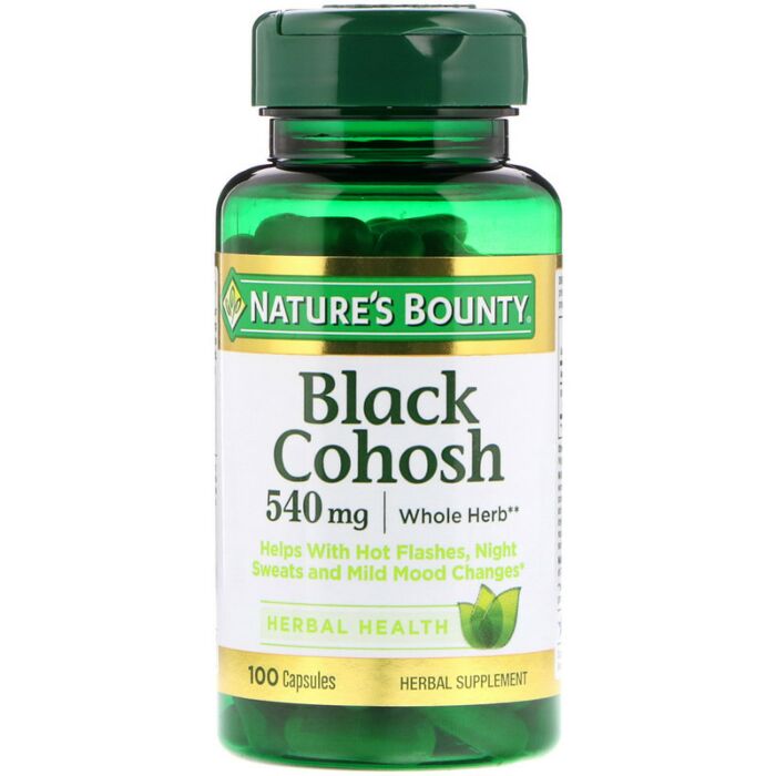 Для женского здоровья Nature's Bounty Black Cohosh, 540 mg, 100 Capsules