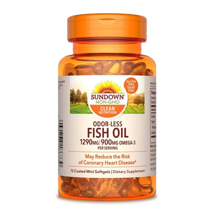 Омега жиры Sundown Naturals Fish Oil 1290mg 72 softgels