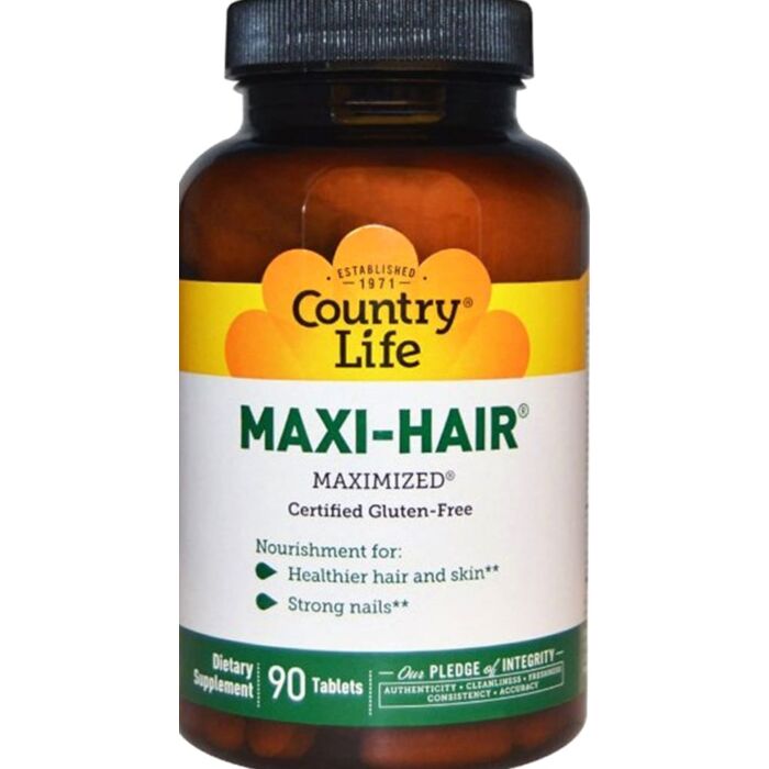 Для волосся та нігтів Country Life Maxi Hair 90 табл