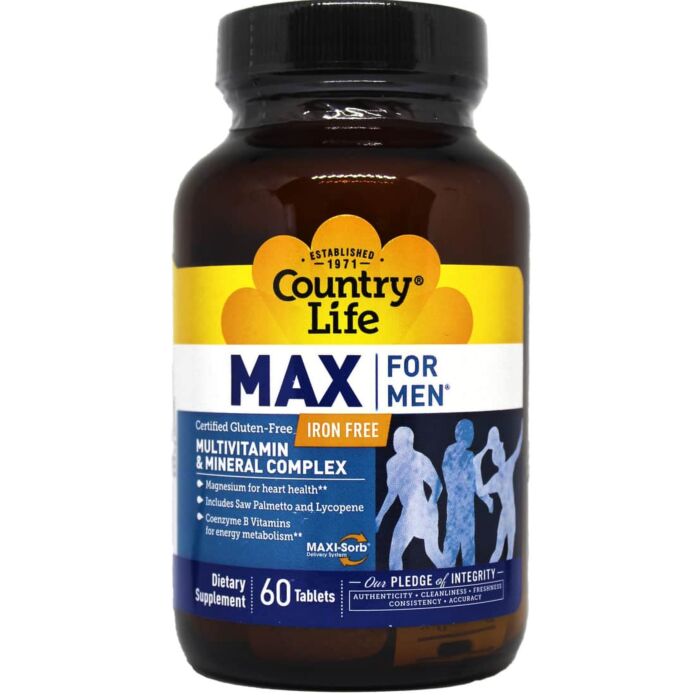 Вітамины для чоловіків Country Life Max for Men 60 табл