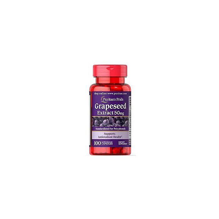 Антиоксиданти Puritans Pride Grape seed Extract 60 mg 100 Capsules (exp 05/22)