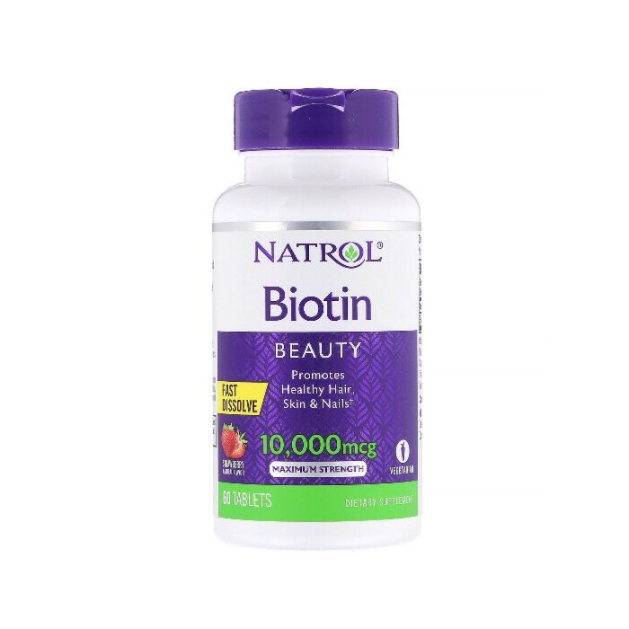 Биотин Natrol Biotin 10,000mcg Straw - 60 таб